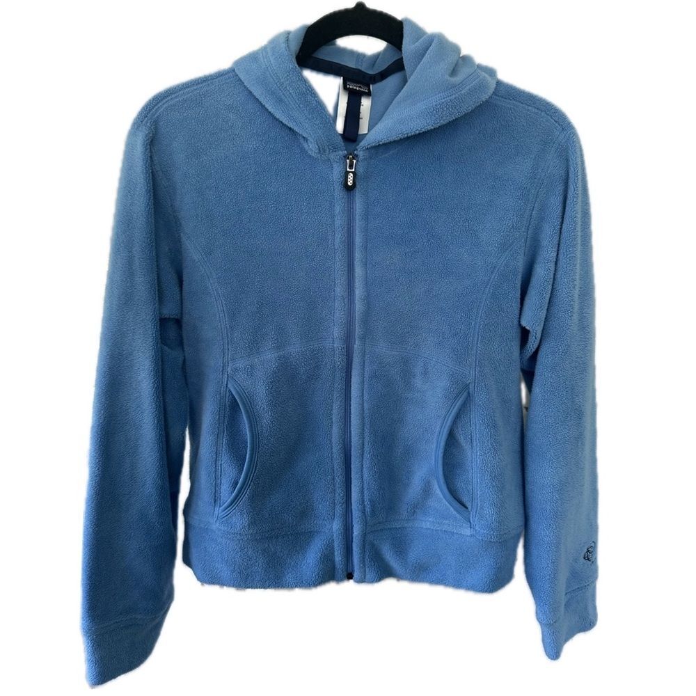 Patagonia Women's Rythm Fleece Teddy Fur Open Pockets Full Zip Up Hoodie S